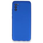 Dtech Samsung Galaxy A02S Uyumlu Kılıf Yumuşak Dokulu Silikon Mavi