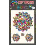 DTF BASKI Mandala Baskı-a4 Boyutunda Transfere Hazır Baskı-siyah Pamuklu Kumaşa Baskı