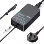 DTK 31W 12V 2.58A Microsoft Surface Şarj Güç Kaynağı Surface Pro için Güç Kaynağı 3 4 5 6 X Surface Pro 2017 Surface Book Surface Go ile uyumlu 1625 1735 1800 AC Adaptör 5W USB portlu