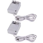 DTOL Nintendo Dsi Ndsi 3DS/3DSXL/Yeni 3DS/Yeni 3Dsll/2DS/Dsi/Dsixl için AC Adaptör Oyun Şarj Cihazı 2'li Paket