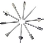 Dtools 10 Adet 1/8 "3mm Shank Mini Hss Freze Uçları Dremel Foredom Döner Araç Seti Uyar Ağaç Işleme Bıçağı Kenar Onarım Marangoz Matkap Ucu (Yurt Dışından)