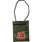 Dts Ipli Askılı Asker Boyun Cüzdanı - Yeşil