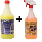 Dtx Kimya Ağır Yağ Sökücü Konsantre (1/5) 1 Litre & Susuz Motor Temizleyici Konsantre (1/5) 1 Litre