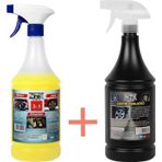Dtx Kimya Döşeme Jant Ve Motor Temizleme Sıvısı Yağ Sökücü 1 Lt & Lastik Parlatıcı Jel 500 Ml