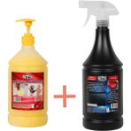 Dtx Kimya Granüllü El Temizleme ve Dezenfekte Kremi 1 kg & Yağmur Su Kaydırıcı ve Hızlı Cila 1 lt