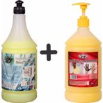 Dtx Kimya Oto Kalorifer Ve Petek Temizleme Ilacı (Solventli) 1 Litre + Granüllü El Temizleme Kremi 1 Lt