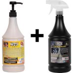 Dtx Kimya Ponza'lı (Talaşlı) El Temizleme Kremi ( Sabunu) 1 kg & Lastik Parlatıcı Jel 500 ml