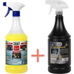 Dtx Kimya Yağ Sök. Döşeme Jant ve Motor Temizleme Sıvısı 1 LT + Lastik Parlatıcı Jel 500 ml