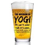 DU VINO Yogi-isms Pint Bira Bardağı - 453 ml - Yogi Berra Hayranı, Beyzbol Hayranı, NY Yankees Hayranı, Vintage Beyzbol-ABD Yapımı