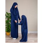 Dua' İs Anne Kız Kombin Namaz Elbisesi (Lacivert) ADET FİYATIDIR - 46 / 52