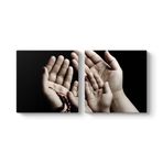 Dua Tablosu 123 x 60-2 Parçalı
