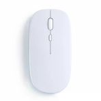 Dual Mode Kablosuz Mouse Bluetooth Usb Dongle Çoklu Cihaz Destekli Şarjlı Ve Sessiz Kullanım Beyaz