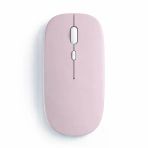 Dual Mode Kablosuz Mouse Bluetooth Usb Dongle Çoklu Cihaz Destekli Şarjlı Ve Sessiz Kullanım Pembe