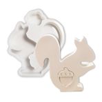 Duawenki Sincap ve Çam Kozalağı Şekilli Araba Freshie Silikon Kalıp Sabun Aroma Boncuk Araba Freshie, Kolye, Mum, Reçine, Çimento Alçı Dekoratif Süsler