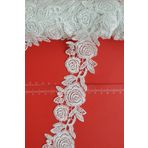 DUAYEN Güpür Dantel Gül Dünyası Desen 8 Metre
