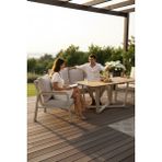 Dubai Premium Alüminyum Ireko Ahşap 3+1+1 Demonte Balkon Bahçe Takımı