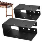 Dubbulon Ahşap için 2x4 kiriş askıları, 2x4 braketler - Ahşap İşi Gizli Flange Askı,Işın Merdiveni İçin 2 kişilik ağır hizmet kiriş stabilizatör seti küpeşte çit salıncak oyun alanı pergola projeleri