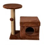 Dubex 39x72x80 cm Tarçın Kedi Oyun Evi ve Tırmalama Platformu