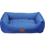 Dubex Tarte Dikdörtgen Lacivert Benekli Large 78x60x22 cm Köpek Yatağı