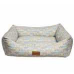 Dubex VR12 Mavi Kısa Çizgili 78x60x22 cm Makaron Dikdörtgen Yatak