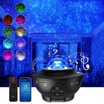 Dubistda LED yıldızlı gökyüzü projektörü – Galaxy Starry projektör ışığı, bulutlar ve yıldızlar, Bluetooth hoparlör fonksiyonu, yıldız projektör, gece lambası, çocuklar, yetişkinler için, oda, cadılar bayramı