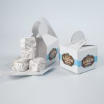 DUBLE KAVRULMUŞ ANTEP FISTIKLI MİNİ LOKUM (PUDRA ŞEKERİ KAPLI) 250G (10 ADET TEKLİ KUTU İÇERİSİNDE)