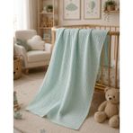 Dublino Kids %100 Cotton Müslin Bebek Battaniyesi,kundak,örtü - Mint Yeşili