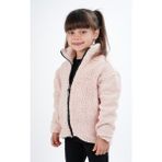 Dublino Kids Kız Çocuk Welsoft Tek Üst Peluş Sweatshirt Hırka Ceket - Somon - 6 Yaş