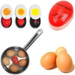 Dublör Yumurta Zamanlayıcı Egg Timer - Rafadan, Katı ve Akışkan Yumurta Için Isıya Duyarlı Haşlama Yardımcısı