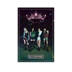 Duboueu Blackpink Poster Kpop Music Band Vintage Retro Cover Oda için, Estetik Tuval Duvar Sanatı, Yatak Odası Dekoru Poster 30x45cm)