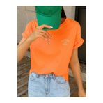 DUBU BUTİK Sunshine 1982 Süprem T-Shirt - Turuncu Baskılı Oversize Bisiklet Yaka Kısa Kol Tişört