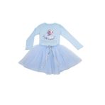 DUCA KIDS Body Elsa Frozen Ve Kabarık Tütü Etek Ikili Takım mavi 5 Yaş