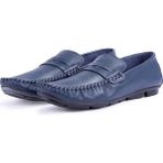 Ducavelli Artsy Hakiki Deri Erkek Günlük Ayakkabı, Rok Loafer Ayakkabı - Lacivert