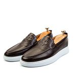 Ducavelli Erkek Deri Loafer Ayakkabı, Hafif, Kahve, 41 EU