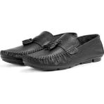 Ducavelli Noble Hakiki Deri Erkek Günlük Ayakkabı, Rog Loafer Ayakkabı - Siyah