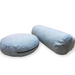 Duck Kumaş Bolster Minderi & Meditasyon Minderi 2'li Set Yoga Bolster ve Meditasyon Minderi (Mavi)