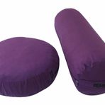 Duck Kumaş Bolster Minderi & Meditasyon Minderi 2'li Set Yoga Bolster ve Meditasyon Minderi (Mor)
