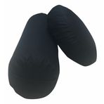 Duck Kumaş Bolster Minderi & Meditasyon Minderi 2'li Set Yoga Bolster ve Meditasyon Minderi (Siyah)