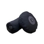 Duck Kumaş Mandala Baskılı Bolster & Meditasyon Minderi - İkili Set (Siyah)