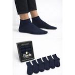 Ducks Socks Erkek 6'lı Pamuklu Kutulu Lastiksiz Siyah Dikişsiz Esnek Kısa Konç Sıkmayan Çorap - 40 - 45 - Lacivert
