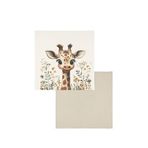 Duckyboo Baby Giraffe & Teddy Beige Pamuklu Müslin 2'li Bebek Örtüsü Seti
