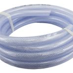 Duda Energy HPpvc100-7,6 m 25' x 2,5 cm ID Yüksek Basınçlı Örgülü Şeffaf Esnek PVC Boru Ağır Hizmet UV Kimyasal Dayanıklı Vinil Hortum Su Yağı