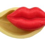 Dudak Şeklinde Silikon Pasta ve Seker Hamuru Kalibi 9x4x3 cm