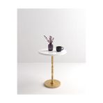 DUDECOR Modern Sehpa Gold Sehpa Salon Sehpası Ofis Sehpası Altın Rengi Modern OSLO Serisi