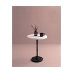 DUDECOR Modern Sehpa Siyah Sehpa Modern Salon Sehpası Ofis Sehpası Siyah Metal Ayaklı Modern OSLO Serisi