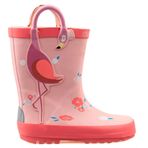 Dudino 25A336 Loly Flamingo Pembe Çocuk Yağmur Çizmesi