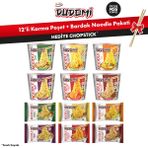 Dudomi 12’li Karma Poşet+Bardak Noodle Paketi + Bambu Chopstick Hediye!