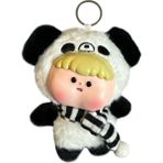 Dudu Hayvanat Bahçesi Serisi Peluş Anahtarlık Siyah Panda