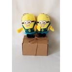 Dudu Kids 2 Adet - Peluş Minyon Anahtarlık - 11 cm - Sarı - Doğum Günü Hdys - Çanta Süsü - Oyuncak - 02-Sarı