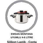 Düdüklü Tencere Lastiği Emsan Montana Uyumlu 4+6 Litre Conta